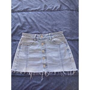 American Eagle A-line mini skirt button front sz 00